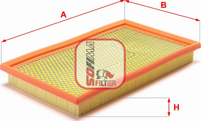 Sofima S 3316 A - Повітряний фільтр autocars.com.ua