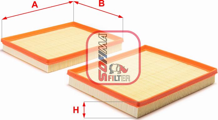 Sofima S 3B25 A - Воздушный фильтр avtokuzovplus.com.ua