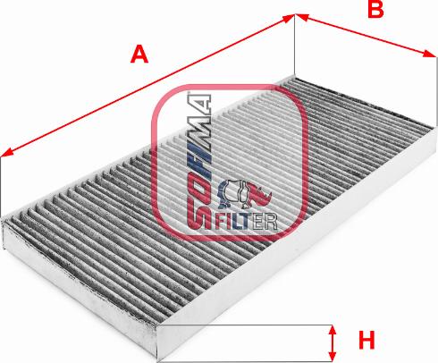 Sofima S 4146 CA - Фільтр, повітря у внутрішній простір autocars.com.ua