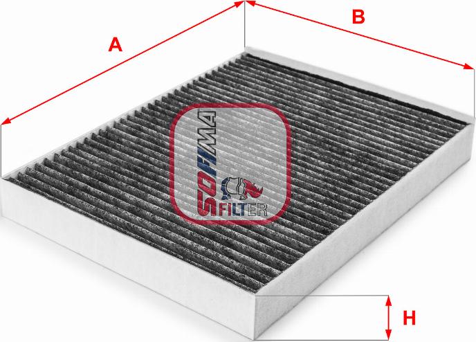 Sofima S 4148 CA - Фильтр воздуха в салоне avtokuzovplus.com.ua