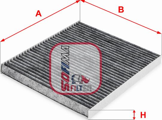 Sofima S 4256 CA - Фильтр воздуха в салоне avtokuzovplus.com.ua