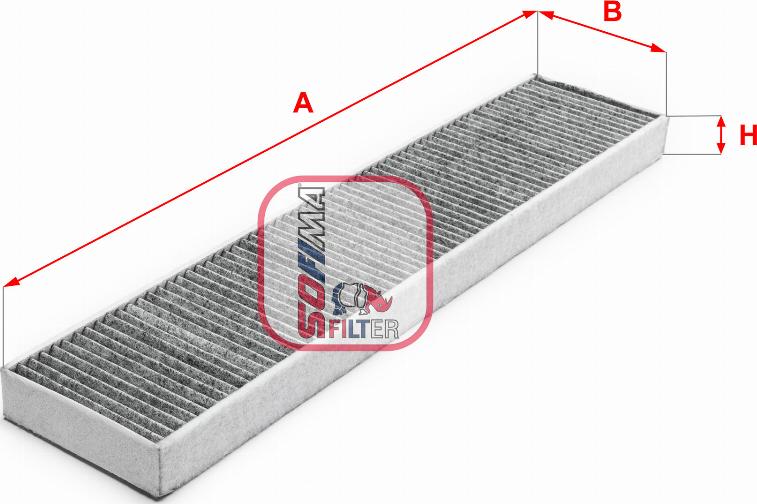 Sofima S 4317 CA - Фильтр воздуха в салоне avtokuzovplus.com.ua