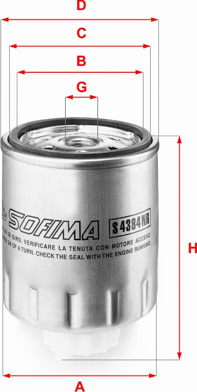 Sofima S 4329 NR - Топливный фильтр autodnr.net