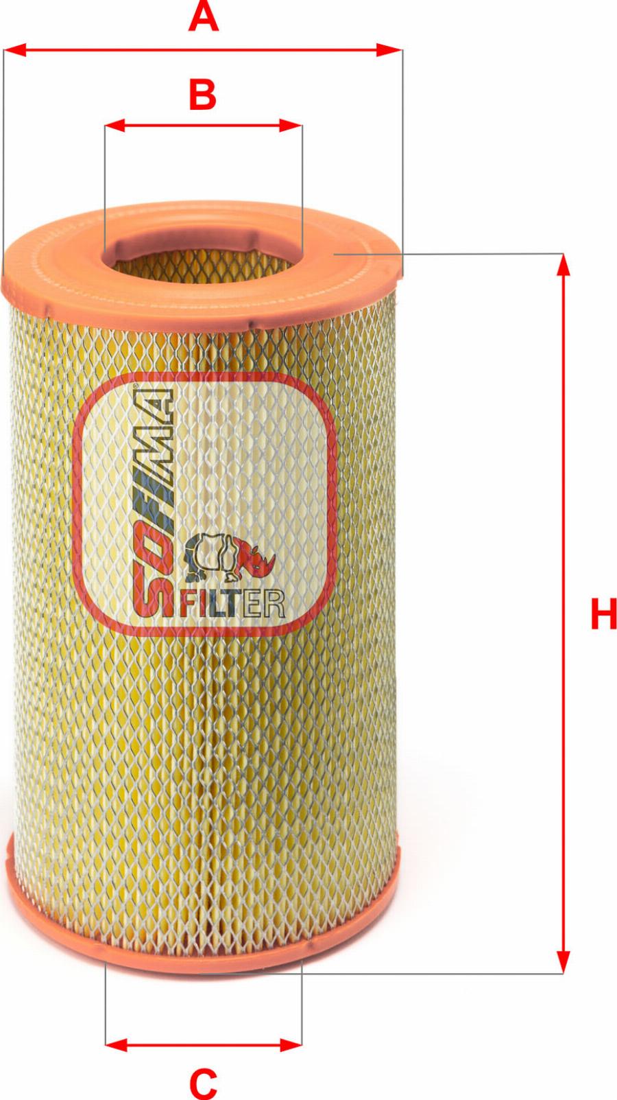 Sofima S 4610 A - Повітряний фільтр autocars.com.ua