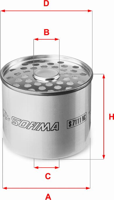 Sofima S 7111 NC - Топливный фильтр avtokuzovplus.com.ua