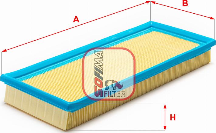 Sofima S 7800 A - Повітряний фільтр autocars.com.ua