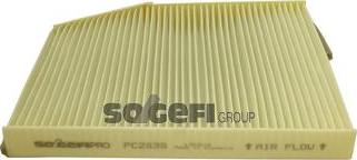 SogefiPro PC2838 - Фільтр, повітря у внутрішній простір autocars.com.ua