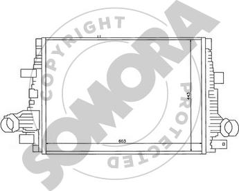 Somora 011445 - Интеркулер autocars.com.ua