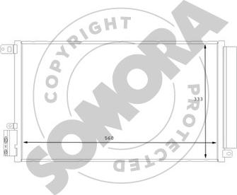 Somora 013060 - Конденсатор, кондиціонер autocars.com.ua