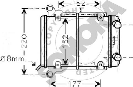 Somora 020940F - Радіатор, охолодження двигуна autocars.com.ua