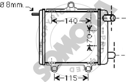 Somora 020940G - Радіатор, охолодження двигуна autocars.com.ua