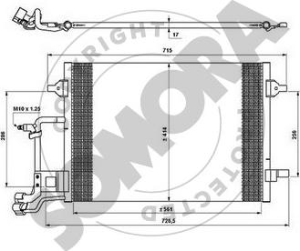 Somora 020960A - Конденсатор, кондиціонер autocars.com.ua