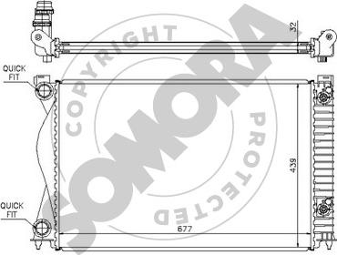 Somora 021040A - Радиатор, охлаждение двигателя autodnr.net