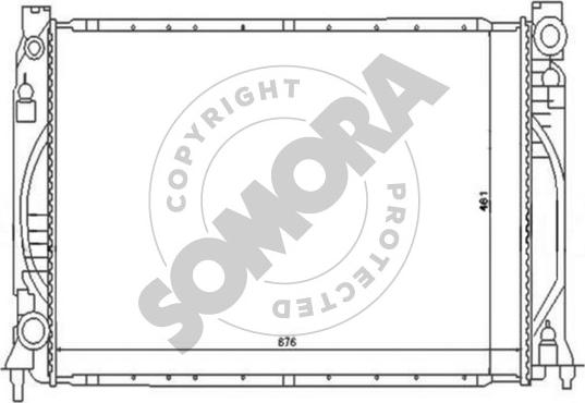 Somora 021040E - Радіатор, охолодження двигуна autocars.com.ua