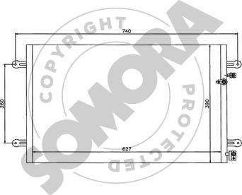 Somora 021060 - Конденсатор, кондиціонер autocars.com.ua