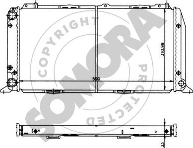 Somora 021140 - Радиатор, охлаждение двигателя autodnr.net