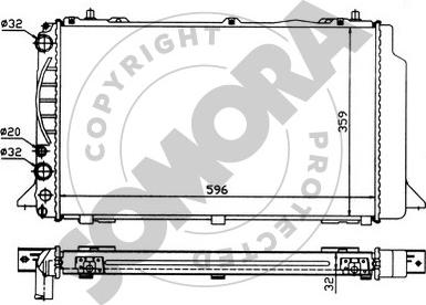 Somora 021240 - Радиатор, охлаждение двигателя autodnr.net