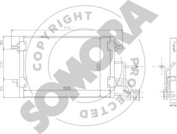 Somora 021360 - Конденсатор, кондиціонер autocars.com.ua