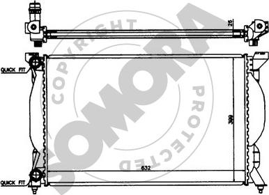 Somora 021540 - Радіатор, охолодження двигуна autocars.com.ua