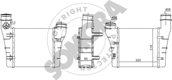 Somora 021645L - Интеркулер autocars.com.ua