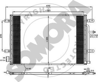 Somora 021660A - Конденсатор кондиционера autodnr.net