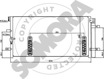 Somora 021760 - Конденсатор, кондиціонер autocars.com.ua