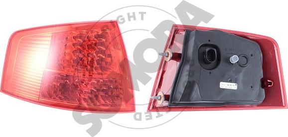 Somora 024172M - Задній ліхтар autocars.com.ua