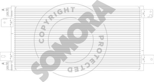 Somora 033160 - Конденсатор, кондиціонер autocars.com.ua