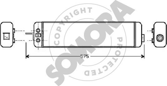 Somora 040365A - Масляний радіатор, рухове масло autocars.com.ua