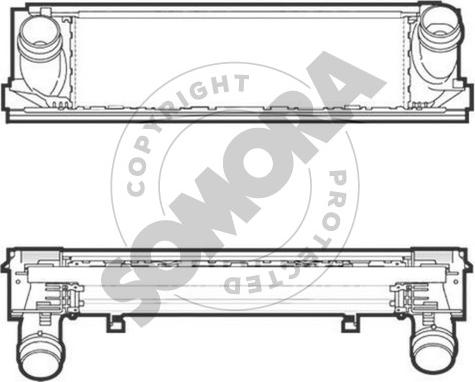 Somora 040845D - Интеркулер autocars.com.ua