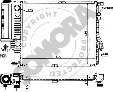 Somora 041242 - Радіатор, охолодження двигуна autocars.com.ua