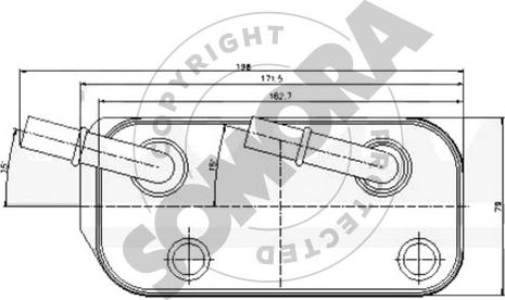 Somora 041266B - Масляний радіатор, автоматична коробка передач autocars.com.ua