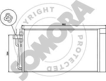 Somora 041360A - Конденсатор, кондиціонер autocars.com.ua