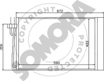Somora 041360 - Конденсатор, кондиціонер autocars.com.ua