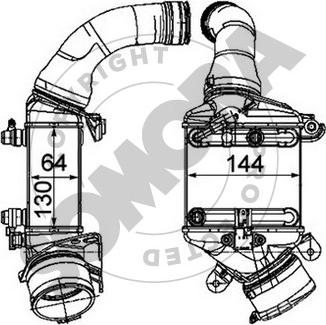 Somora 042445A - Интеркулер autocars.com.ua