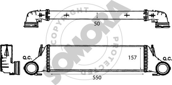 Somora 043145 - Интеркулер autocars.com.ua