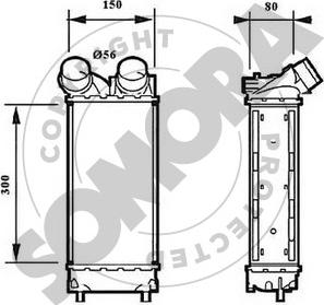 Somora 051445D - Интеркулер autocars.com.ua