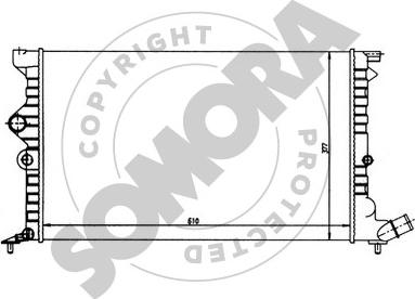 Somora 052143 - Радіатор, охолодження двигуна autocars.com.ua