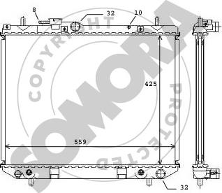 Somora 072040A - Радіатор, охолодження двигуна autocars.com.ua