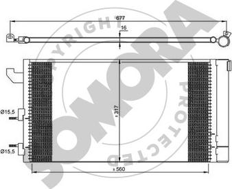 Somora 080560A - Конденсатор, кондиціонер autocars.com.ua