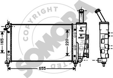 Somora 081340 - Радиатор, охлаждение двигателя autodnr.net