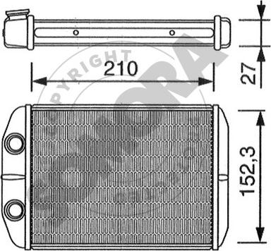 Somora 082450 - Теплообмінник, опалення салону autocars.com.ua