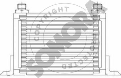 Somora 083165 - Масляний радіатор, рухове масло autocars.com.ua