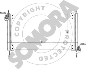 Somora 087060 - Конденсатор, кондиціонер autocars.com.ua