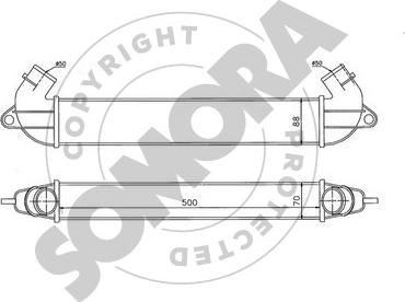 Somora 088045 - Интеркулер autocars.com.ua