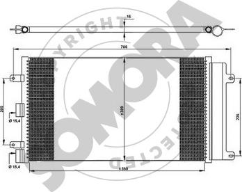 Somora 088060A - Конденсатор, кондиціонер autocars.com.ua