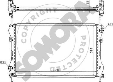 Somora 094440 - Радіатор, охолодження двигуна autocars.com.ua