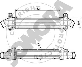 Somora 095245 - Интеркулер autocars.com.ua