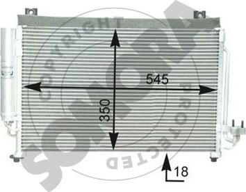 Somora 110960A - Конденсатор, кондиціонер autocars.com.ua