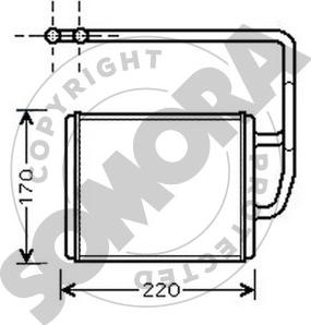 Somora 112050 - Теплообмінник, опалення салону autocars.com.ua